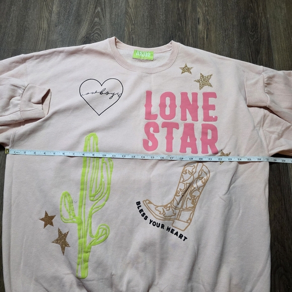 Skull House Lone Star Graphic Sweatshirt – Western Texas Theme – L/XL - Picture 7 of 10